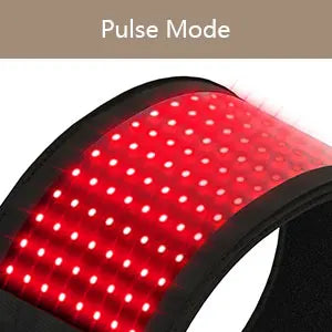 KTS Rotlichttherapiegürtel – 128-LED-Infrarot-Heizbandage zur Linderung von Rücken-, Knie-, Ellenbogen- und Fußschmerzen (880 nm)