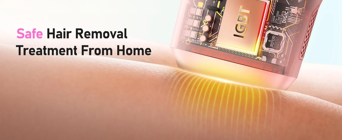 IPL-Haarentfernungsgerät – Laser-Epilierer mit 990.000 Lichtimpulsen für Frauen, schmerzfreie dauerhafte Körper- und Bikinihaarentfernung zu Hause