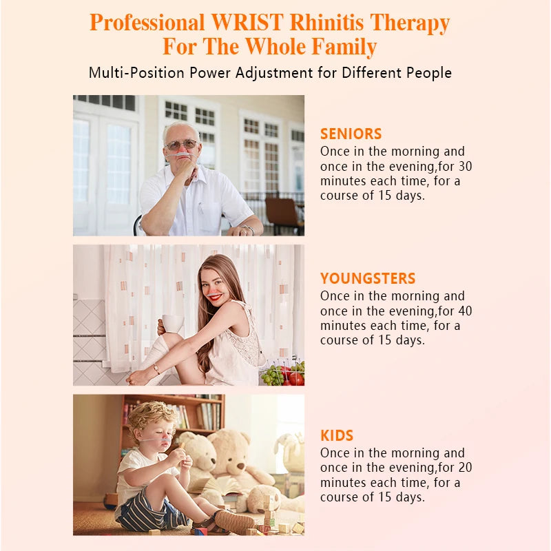 KTS 650-nm-Lasertherapieuhr – LLLT-Halbleiterbehandlung für Diabetes, Bluthochdruck, Rhinitis und verstopfte Nase