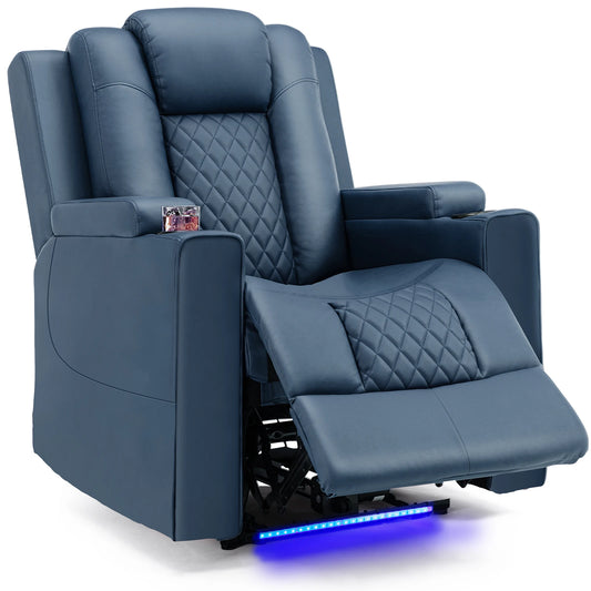 COMHOMA Relaxsessel – Massage- &amp; LED-Relaxsessel mit Liegefunktion für Wohnzimmer oder Schlafzimmer