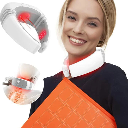 KTS Kabelloses Laser-Nackentherapiegerät – 3×808 nm + 14×650 nm Rotlicht-LLLT zur Linderung von Nackenschmerzen