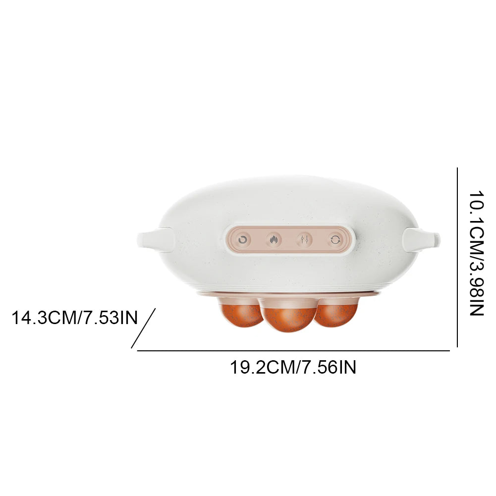 Tragbares Cellulite- und Lymphdrainage-Massagegerät – Tragbares 3-stufiges Körperformungsgerät für Bauch, Taille und Oberschenkel 